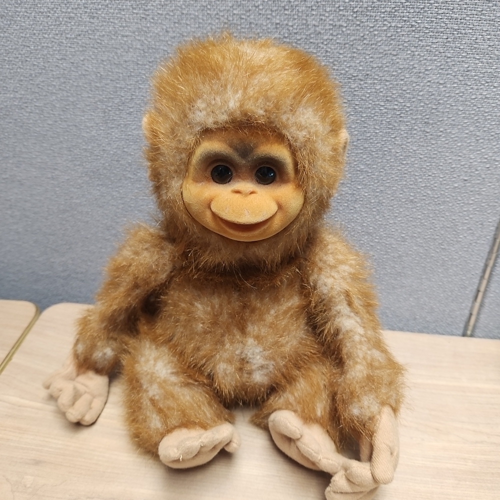 Charming Brown Plush Monkey Toy